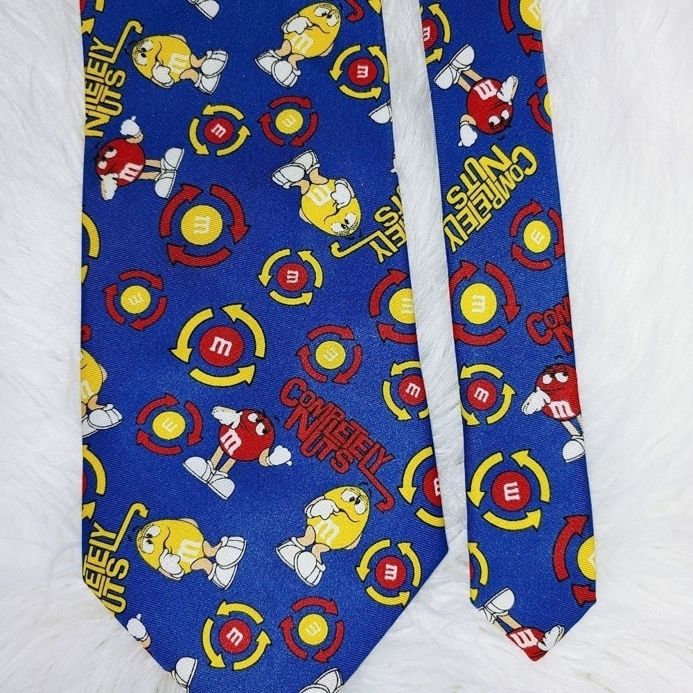 Yellow & Red M&M Completely Nuts Tie 59"